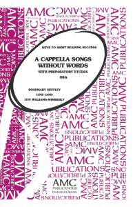 Book Cover: A Cappella Songs Without Words Intermediate Level SSA